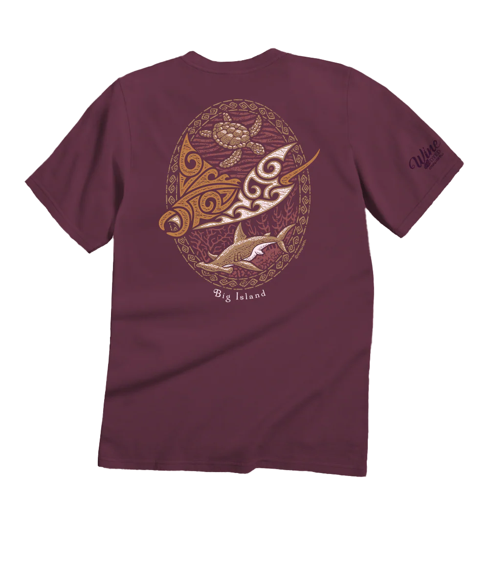 Manta Reef Glide - Wine Dyed Short Sleeve Crewneck T-Shirt