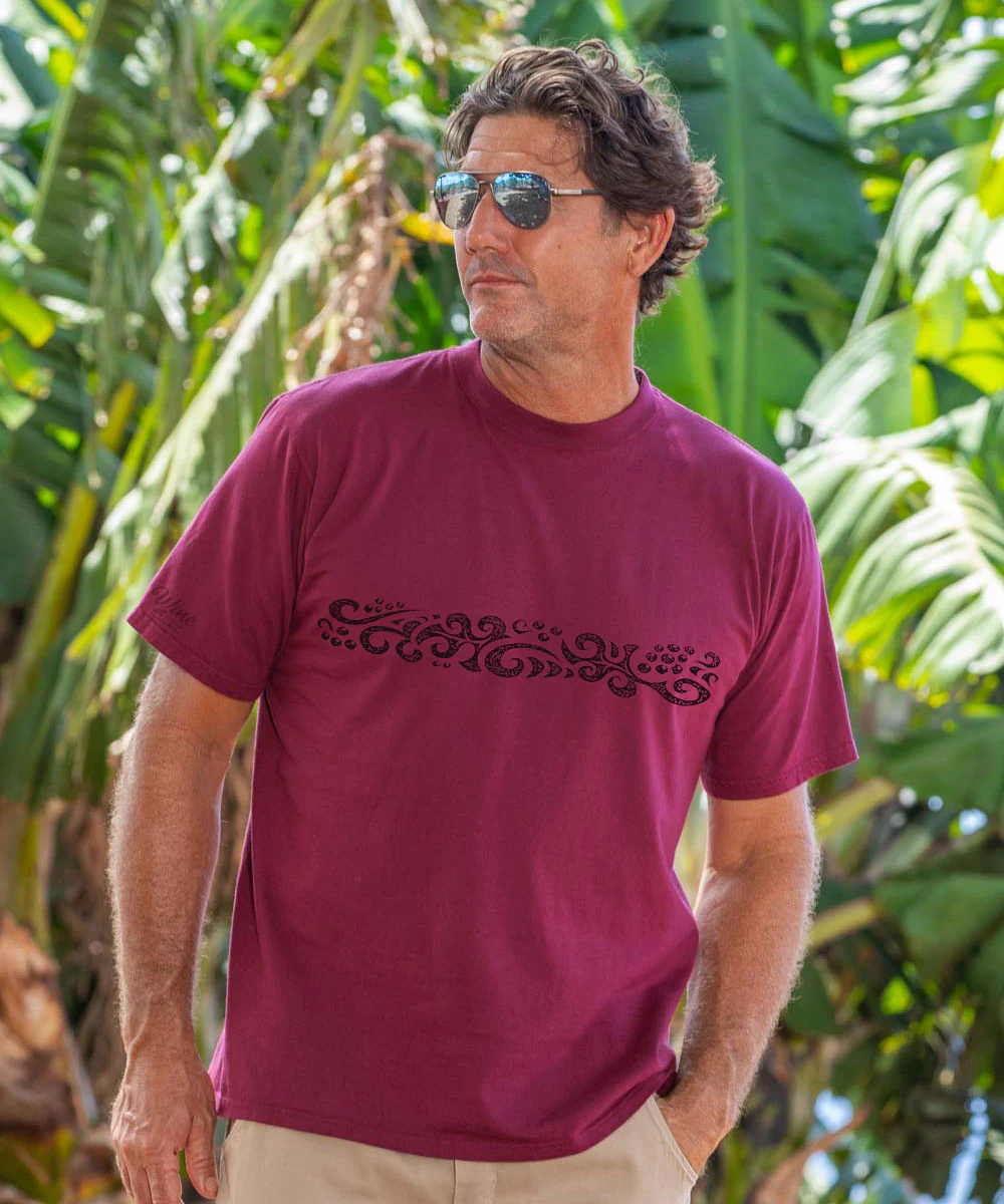 Maori Wine - Wine Dyed Short Sleeve Crewneck T-Shirt - Image 2