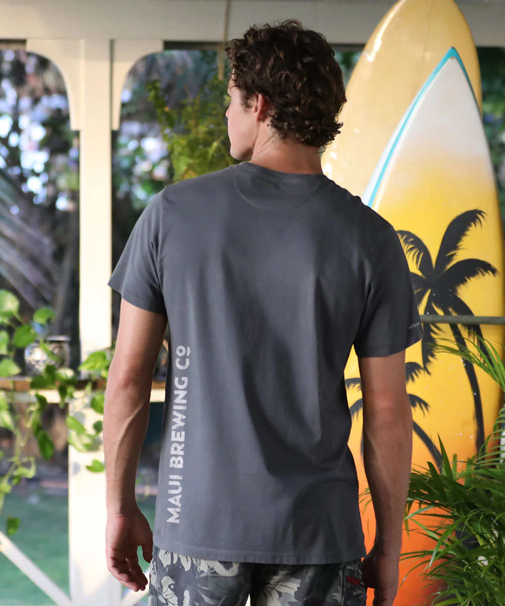 Maui Brewing Co New Brew - Smoke Short Sleeve Pima T-Shirt - Image 3