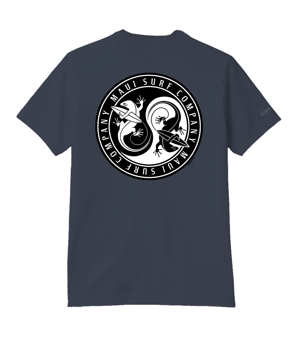 Maui Surf Circle - Smoke Short Sleeve Pima T-Shirt