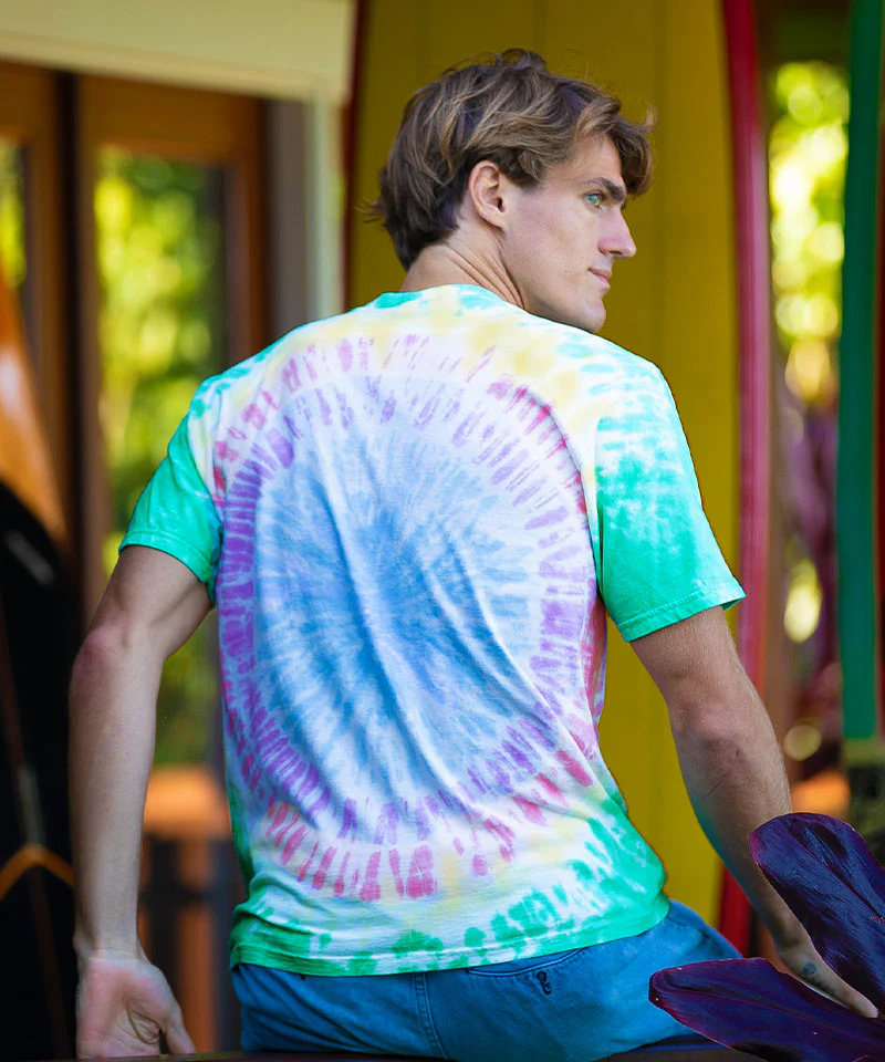 Maui Surf Tie Dye - Tie Dye Short Sleeve Crewneck T-Shirt - Image 3