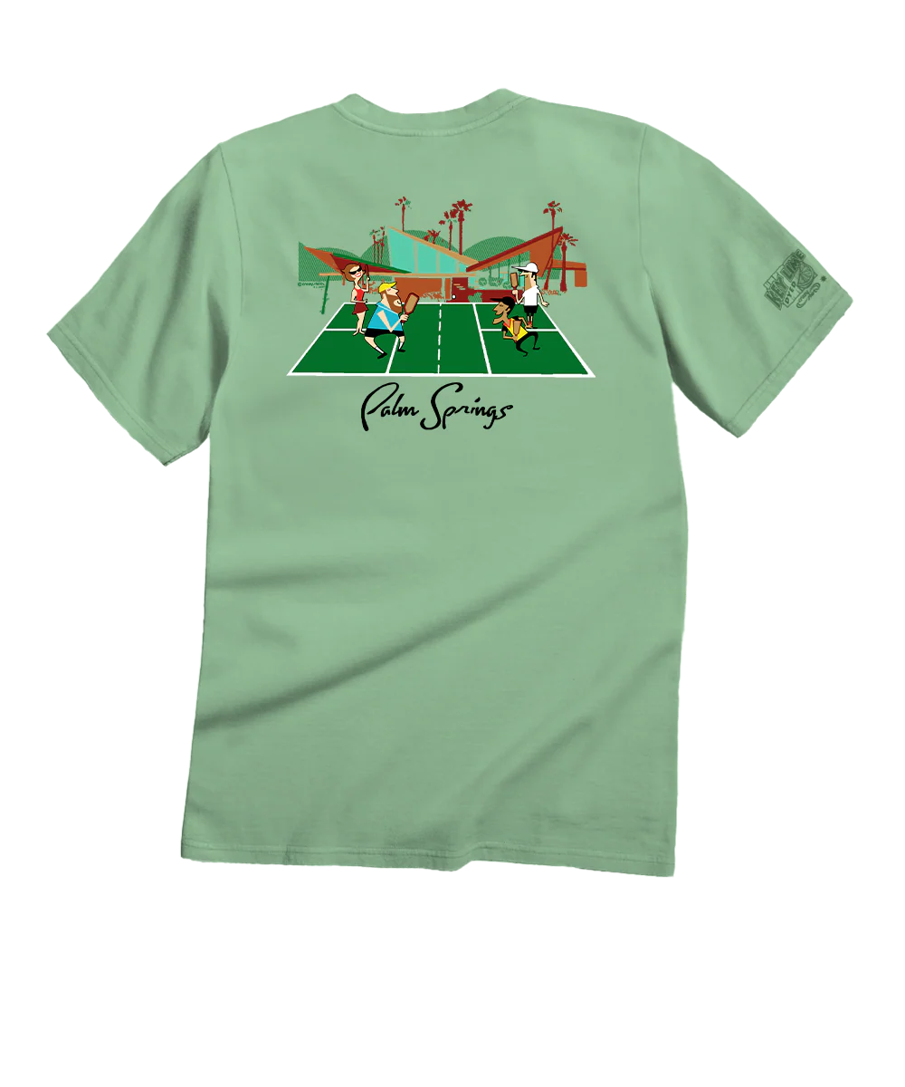Mod Pickle Ball - Key Lime Dyed Short Sleeve Crewneck T-Shirt