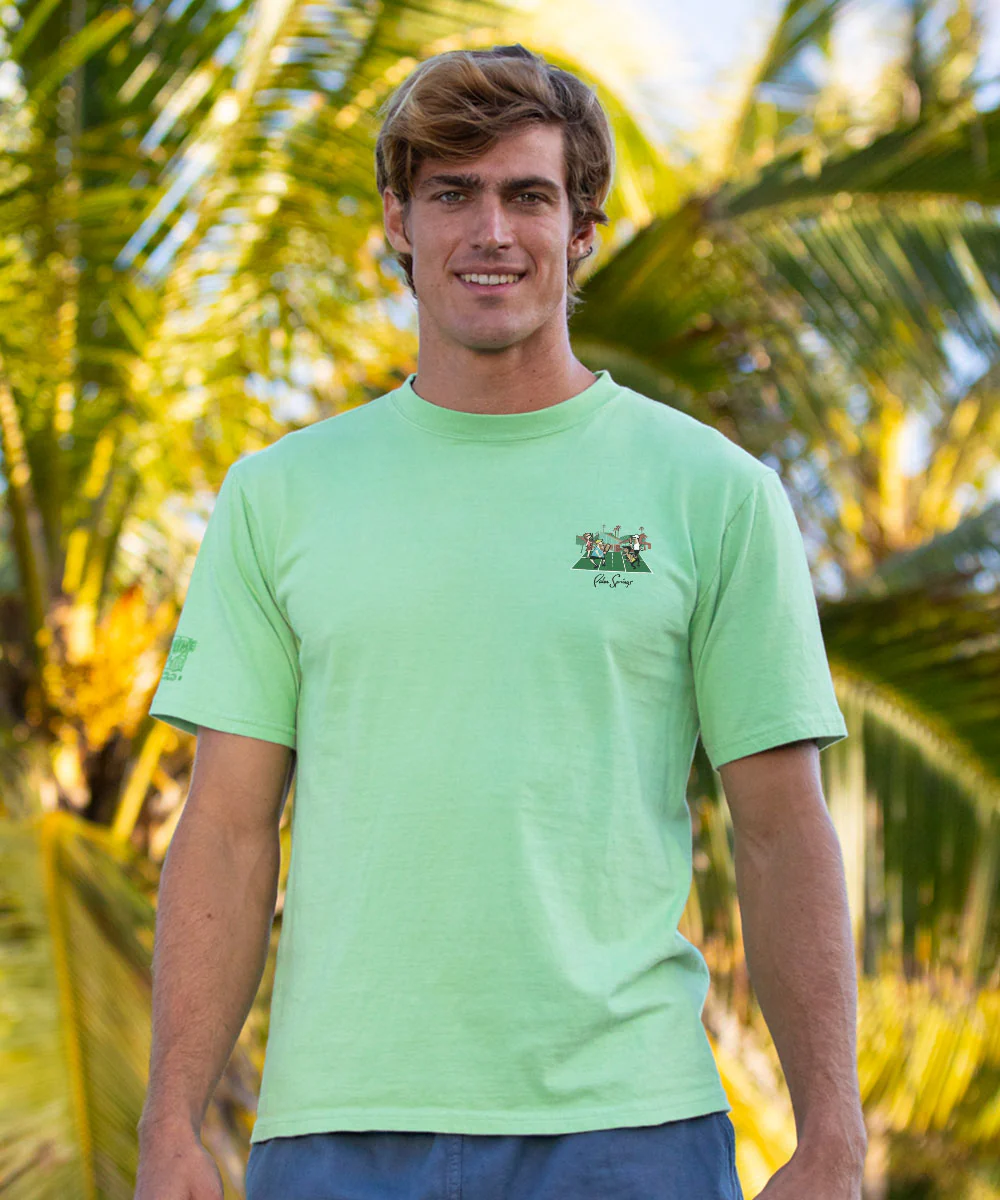 Mod Pickle Ball - Key Lime Dyed Short Sleeve Crewneck T-Shirt - Image 3