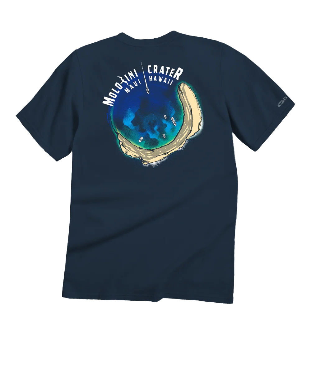 Molokini Crater - Navy Short Sleeve Crewneck T-Shirt
