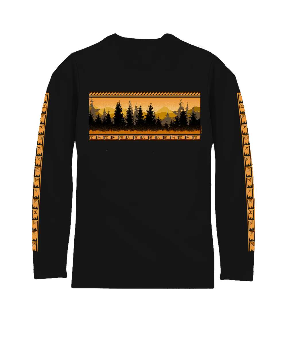 Mountain View Band - Jet Black Long Sleeve Pima T-Shirt