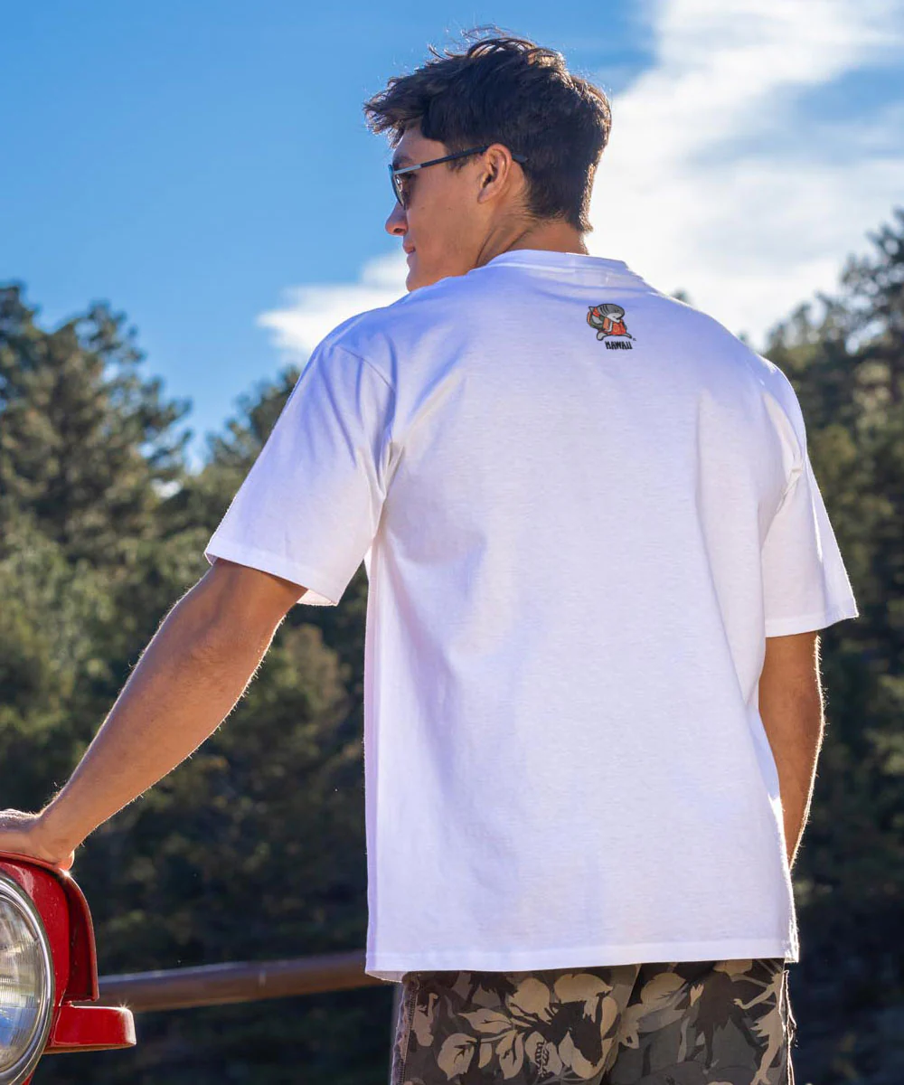 Musubi Sharka™ - White Short Sleeve Crewneck T-Shirt - Image 3