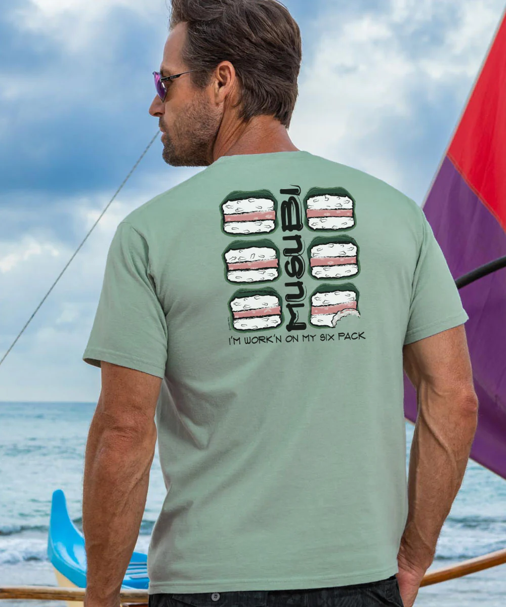 Musubi Six Pack - Seaglass Short Sleeve Crewneck T-Shirt - Image 2