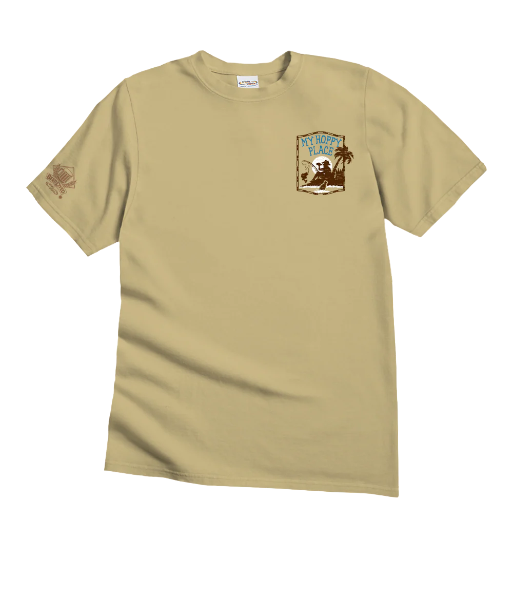 My Hoppy Place - Beer Dyed Short Sleeve Crewneck T-Shirt - Image 4