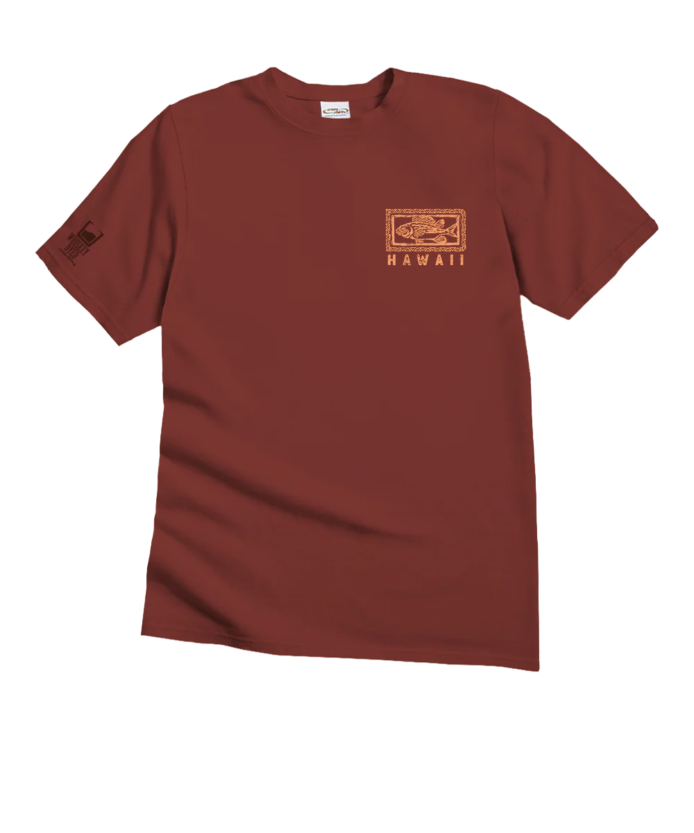 Night Fishing - Whiskey Dyed Short Sleeve Crewneck T-Shirt - Image 4