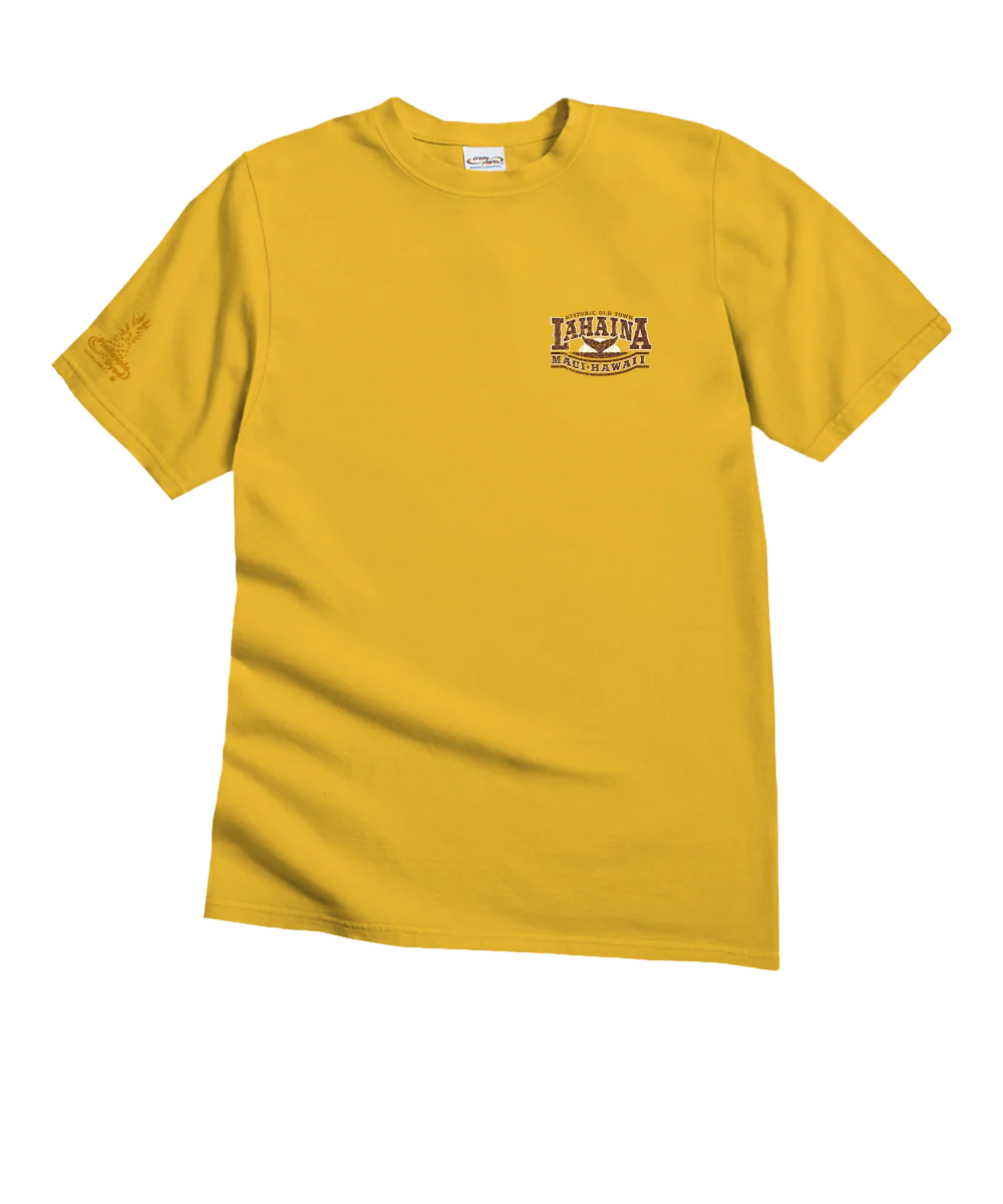 Old Town Lahaina - Pineapple Dyed Short Sleeve Crewneck T-Shirt - Image 4