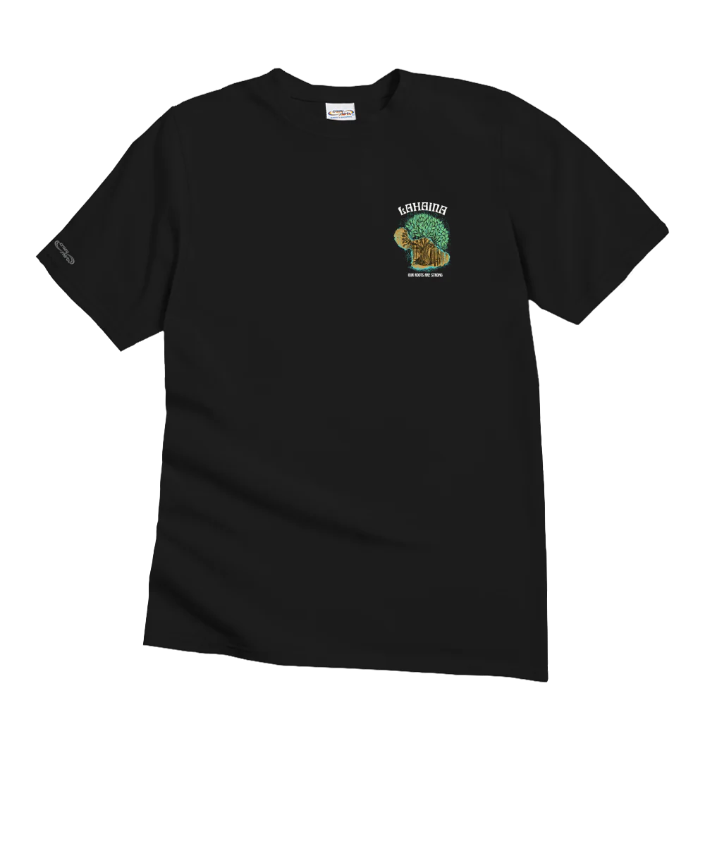 Our Roots Are Strong - Black Short Sleeve Crewneck T-Shirt - Image 4