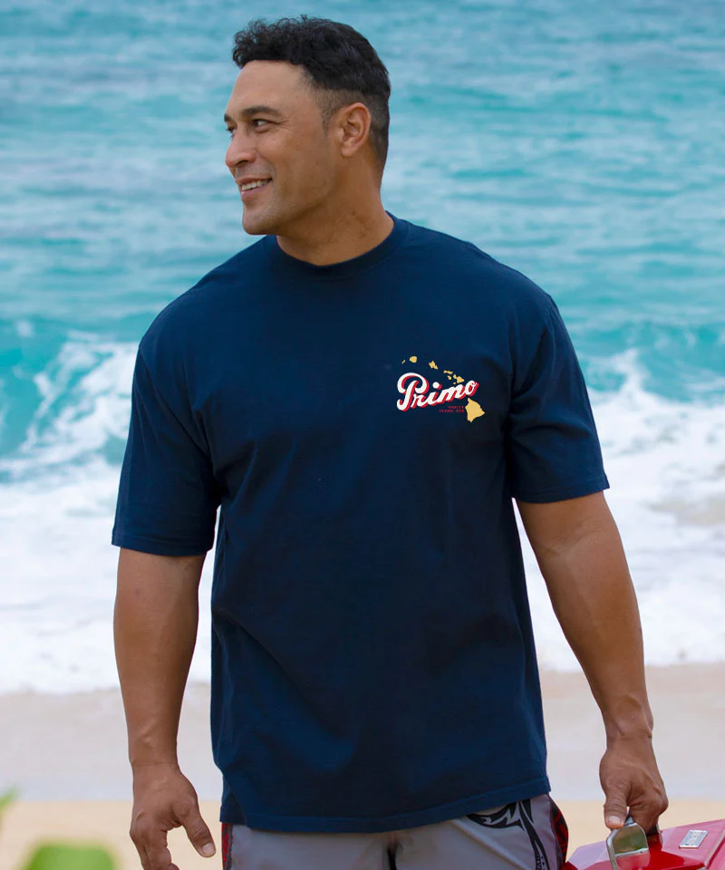Pabst Primo Scenic - Navy Short Sleeve Crewneck T-Shirt - Image 3