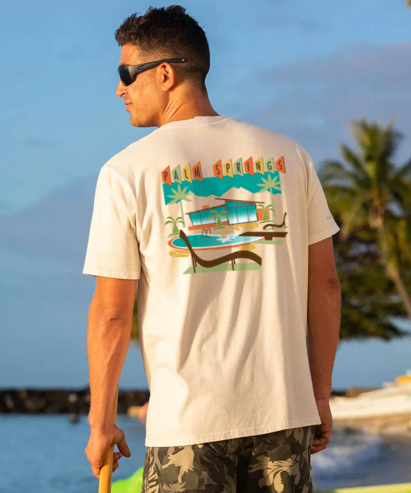 Palm Springs Oasis - Coconut Dyed Short Sleeve Crewneck T-Shirt - Image 2