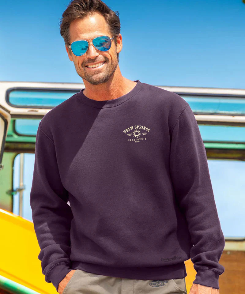 Pangea - Blackberry Dyed Long Sleeve Sweatshirt - Image 3