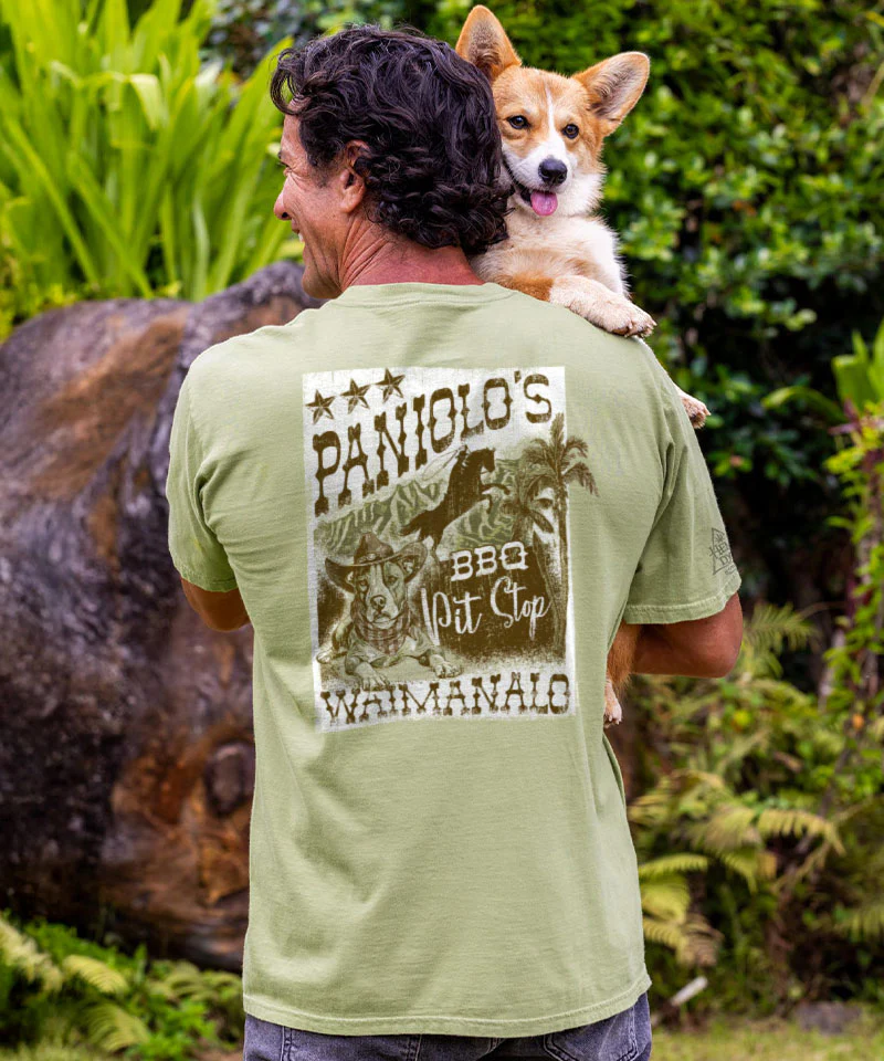 Paniolo's Pit Stop - Hemp Dyed Short Sleeve Crewneck T-Shirt - Image 2