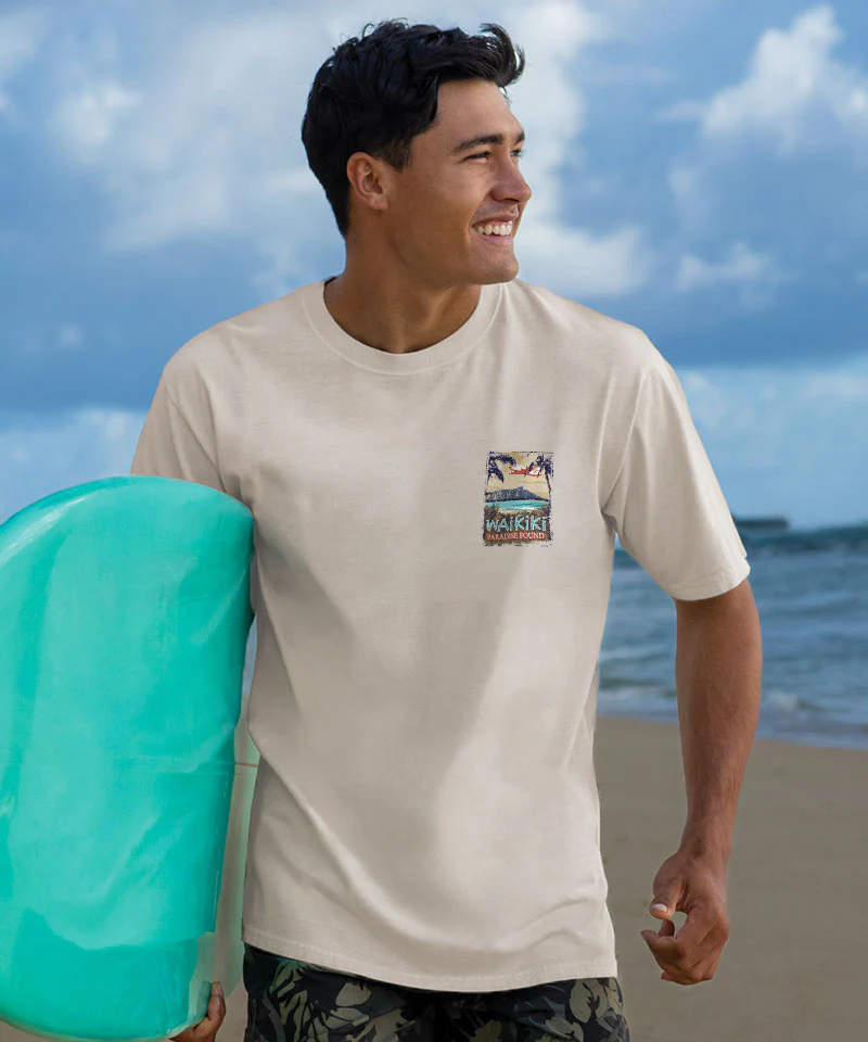 Paradise Found - Coconut Dyed Short Sleeve Crewneck T-Shirt - Image 3