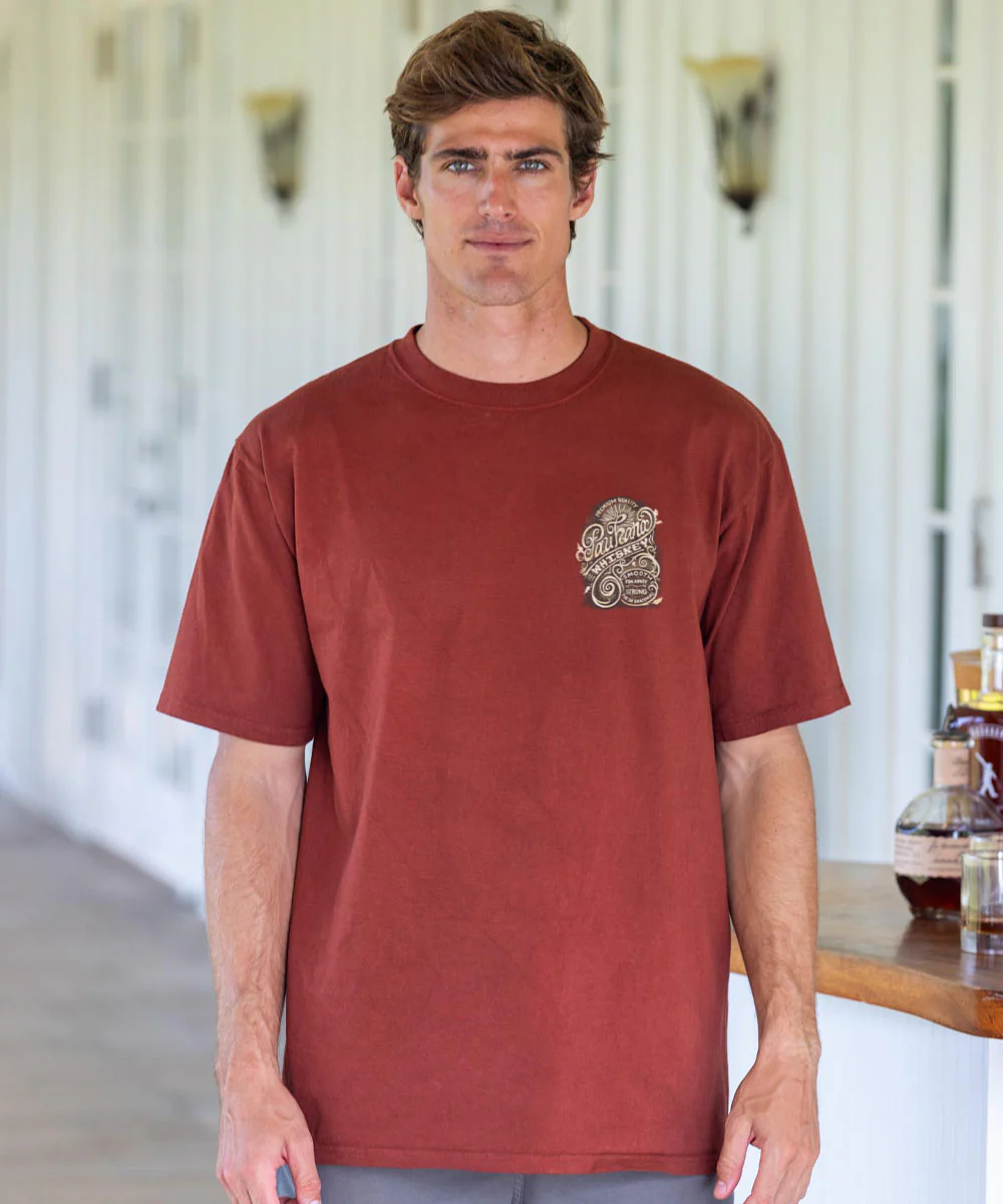 Pau Hana Whiskey - Whiskey Dyed Short Sleeve Crewneck T-Shirt - Image 3