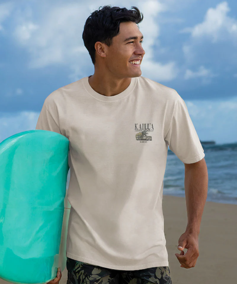 Pineapple Pickup - Coconut Dyed Short Sleeve Crewneck T-Shirt - Image 3