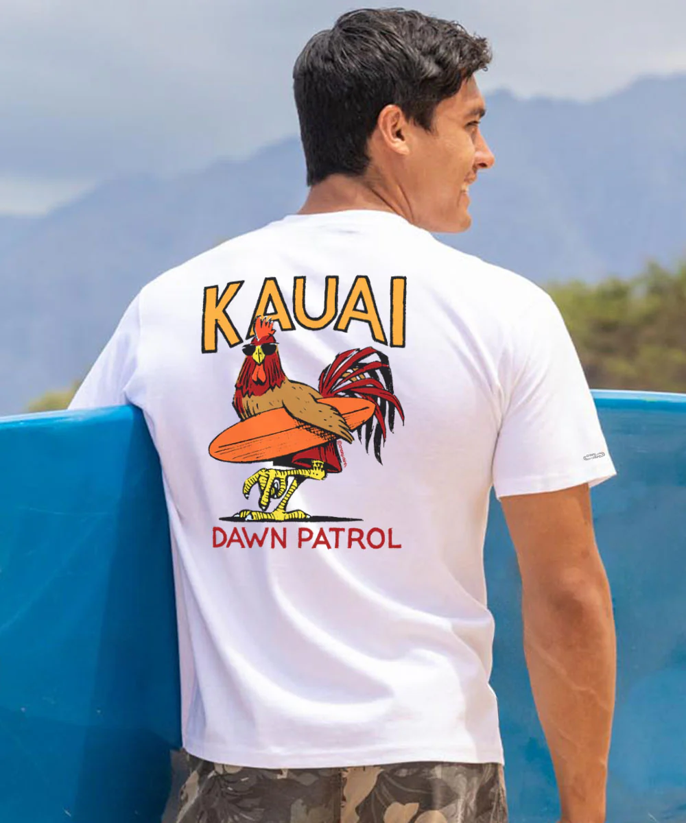 Poultry Patrol - White Short Sleeve Crewneck T-Shirt - Image 2