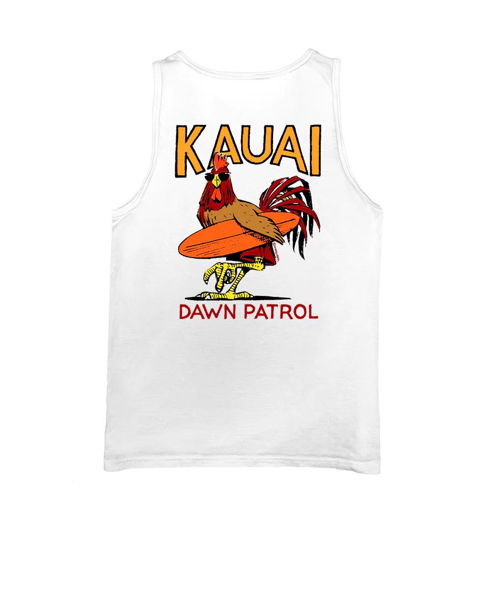 Poultry Patrol - White Sleeveless Tank Top