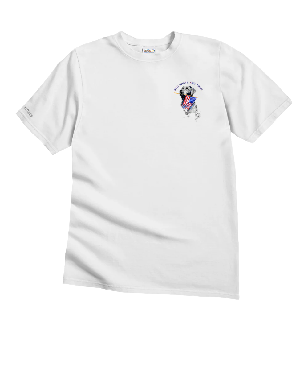Red White And True - White Short Sleeve Crewneck T-Shirt - Image 4