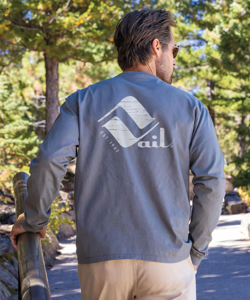 Retro Vail Retro Vail - Crater Dyed® Long Sleeve Crewneck T-Shirt - Image 2