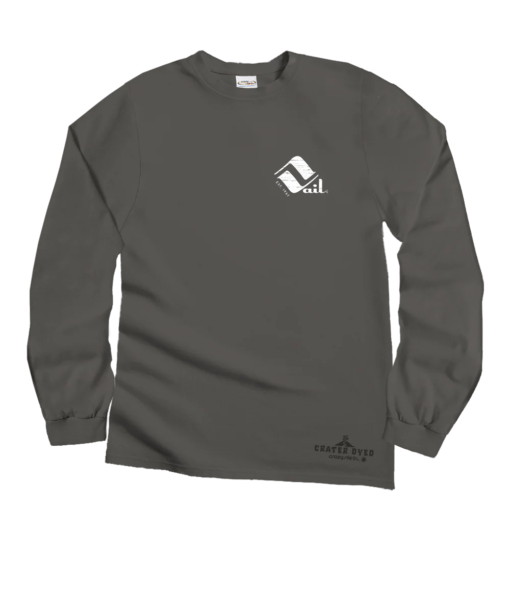 Retro Vail Retro Vail - Crater Dyed® Long Sleeve Crewneck T-Shirt - Image 4