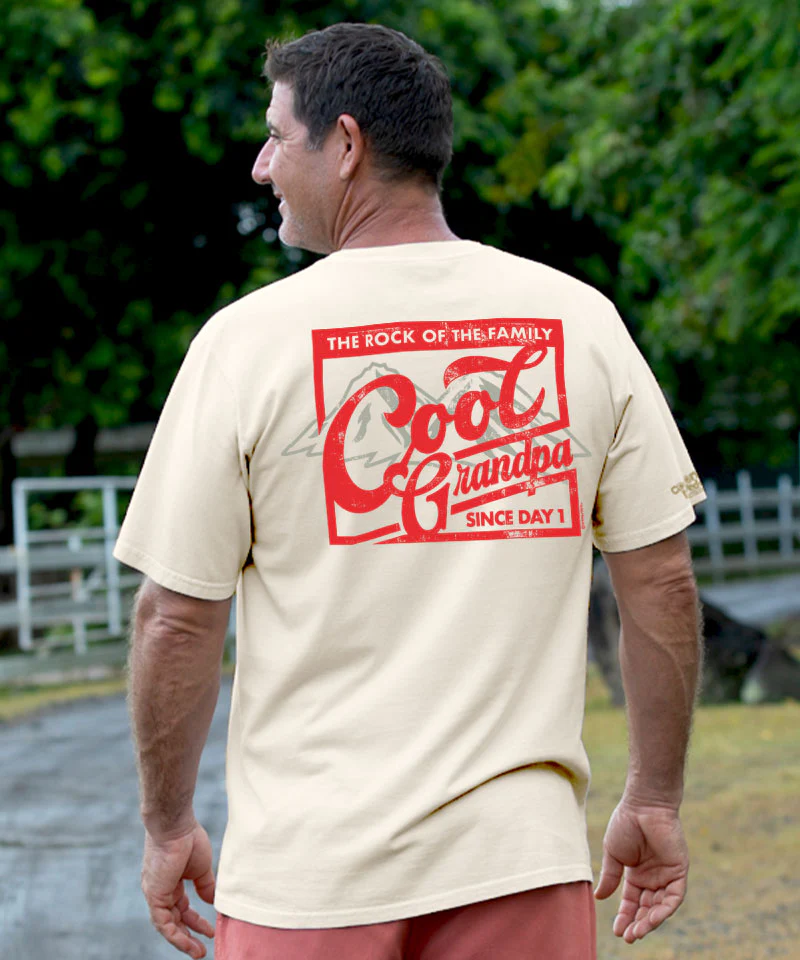 Rock Of The Family - Coconut Dyed Short Sleeve Crewneck T-Shirt - Image 2