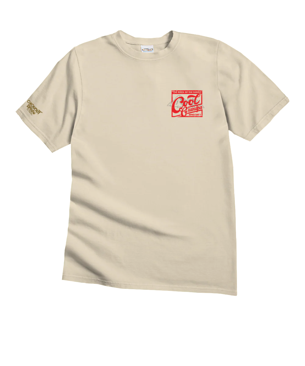 Rock Of The Family - Coconut Dyed Short Sleeve Crewneck T-Shirt - Image 4