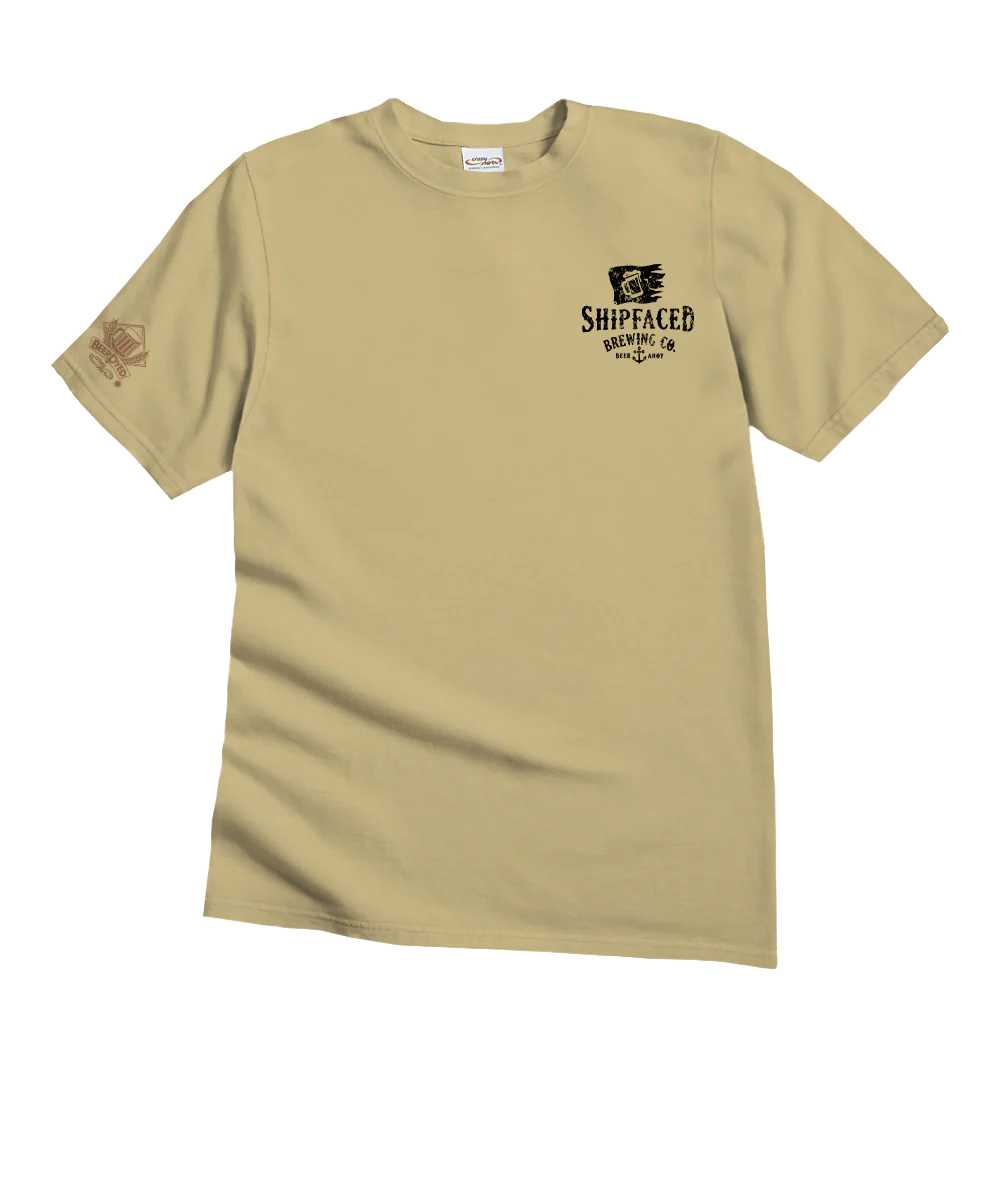 Shipfaced Brew - Beer Dyed Short Sleeve Crewneck T-Shirt - Image 4