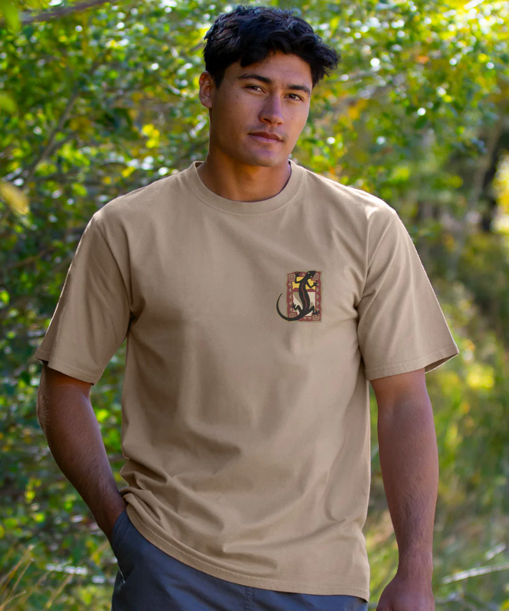 Slick Lizard - Kona Coffee Dyed Short Sleeve Crewneck T-Shirt - Image 3