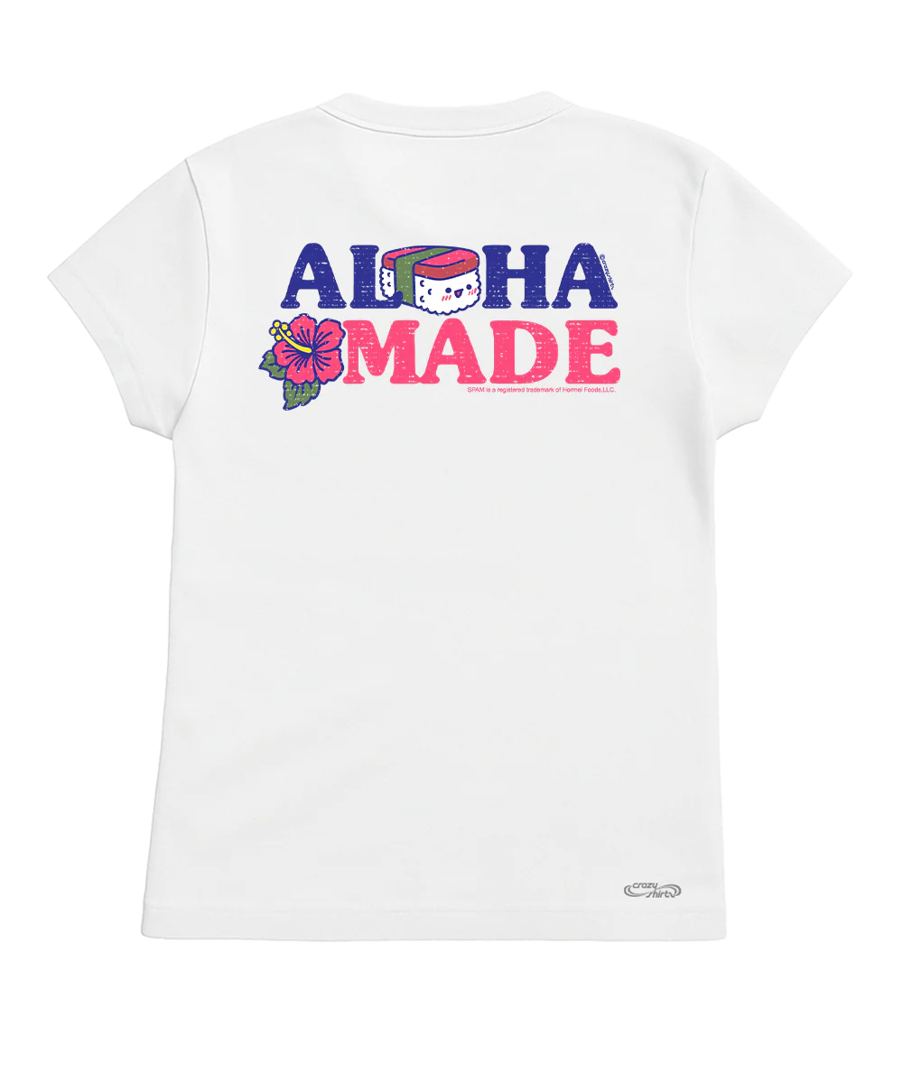 SPAM® Brand Aloha Made Musubi - White Short Sleeve Crewneck T-Shirt