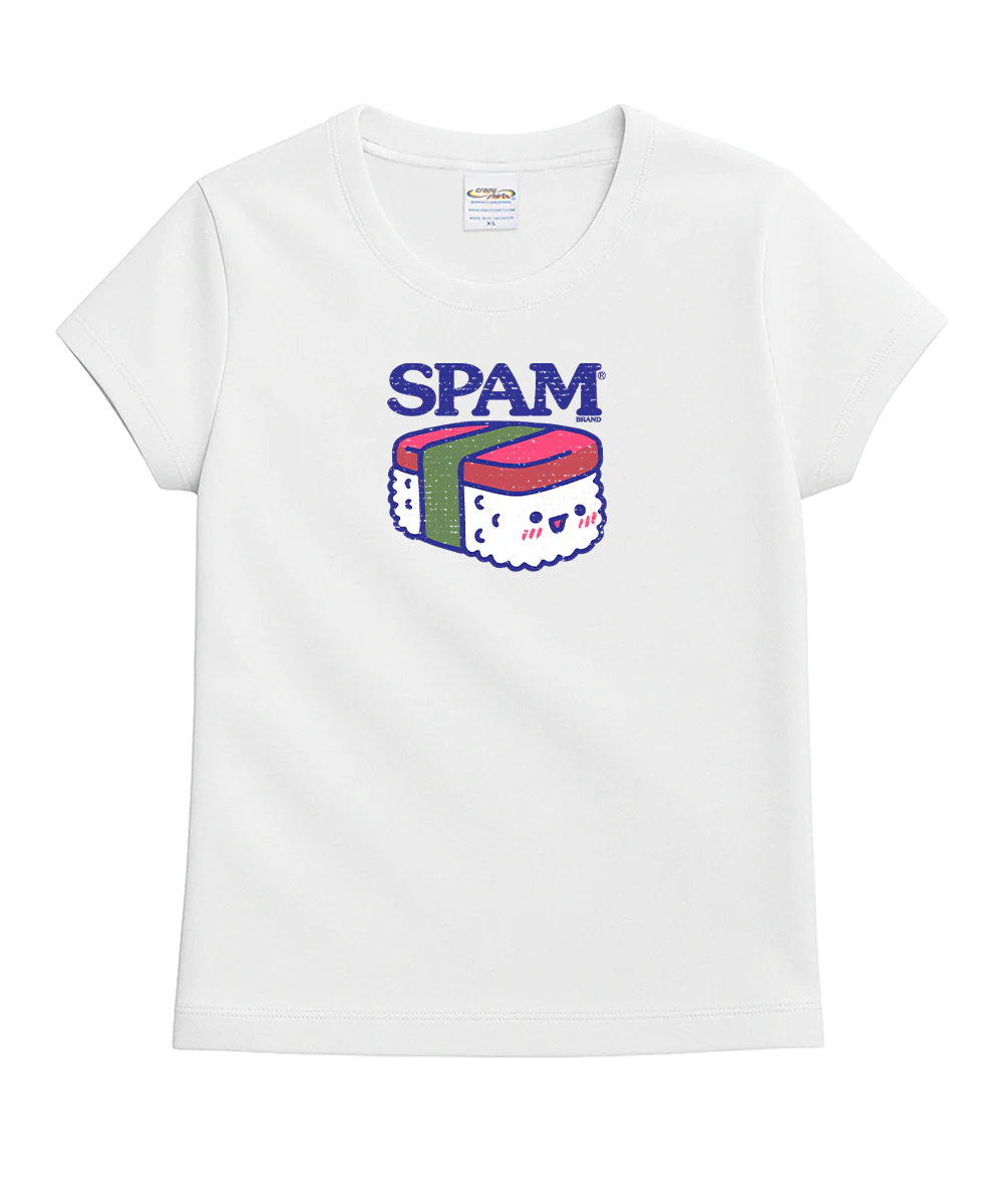 SPAM® Brand Aloha Made Musubi - White Short Sleeve Crewneck T-Shirt - Image 4