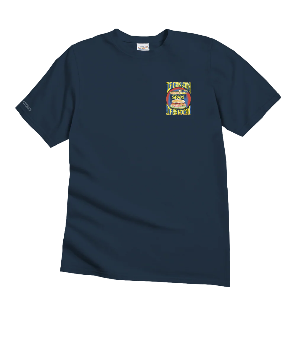 SPAM® Brand If Can Can - Navy Short Sleeve Crewneck T-Shirt - Image 4