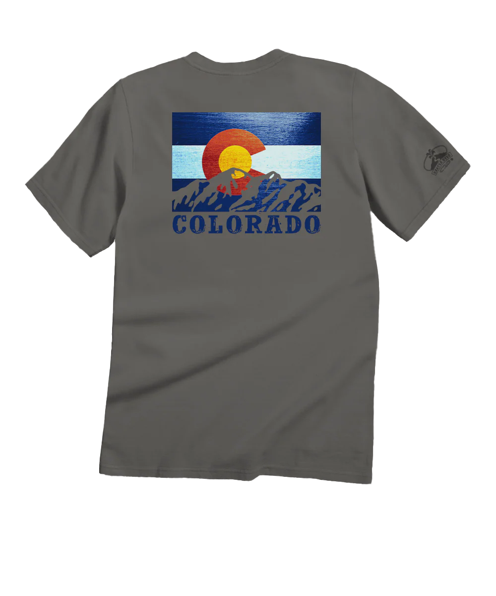 State Flag - Crater Dyed® Short Sleeve Crewneck T-Shirt