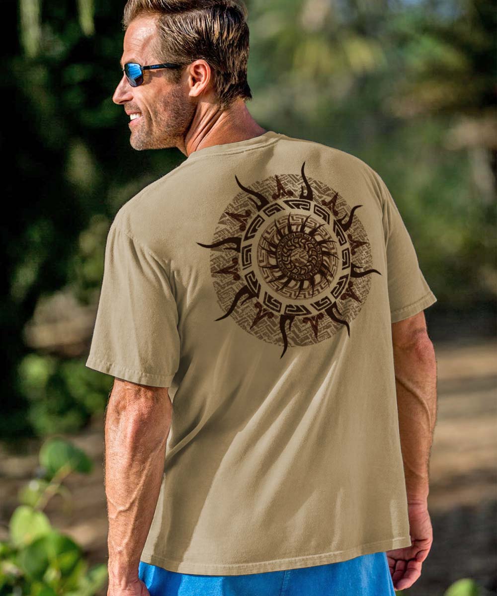 Sun Spinner - Kona Coffee Dyed Short Sleeve Crewneck T-Shirt - Image 2