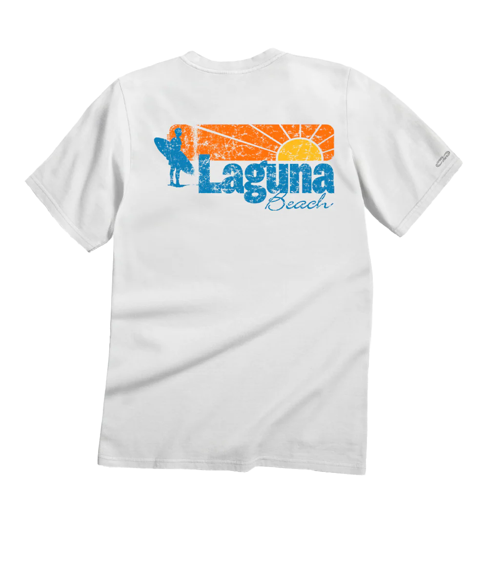 Sun Surf - White Short Sleeve Crewneck T-Shirt