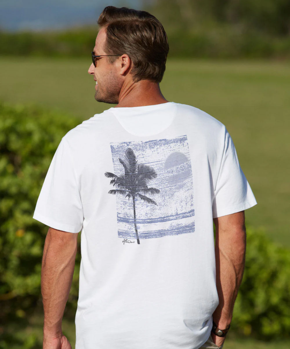 Sun Wash - White Short Sleeve Pima T-Shirt - Image 2