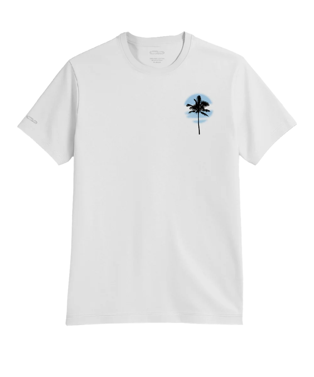 Sun Wash - White Short Sleeve Pima T-Shirt - Image 4
