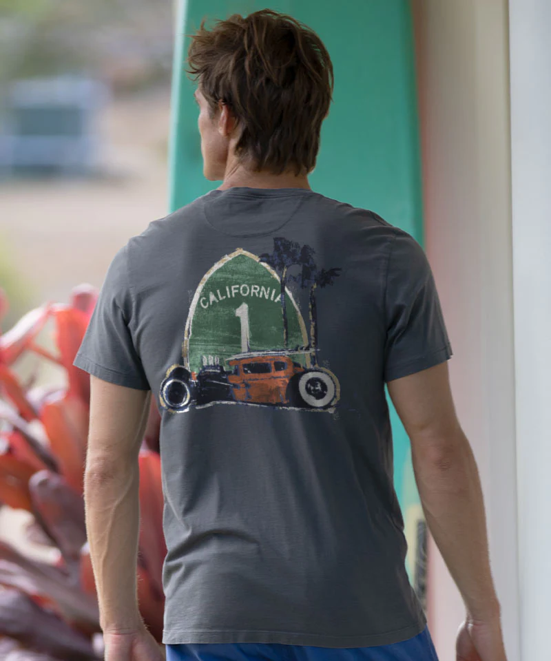Surf Rat - Smoke Short Sleeve Pima T-Shirt - Image 2