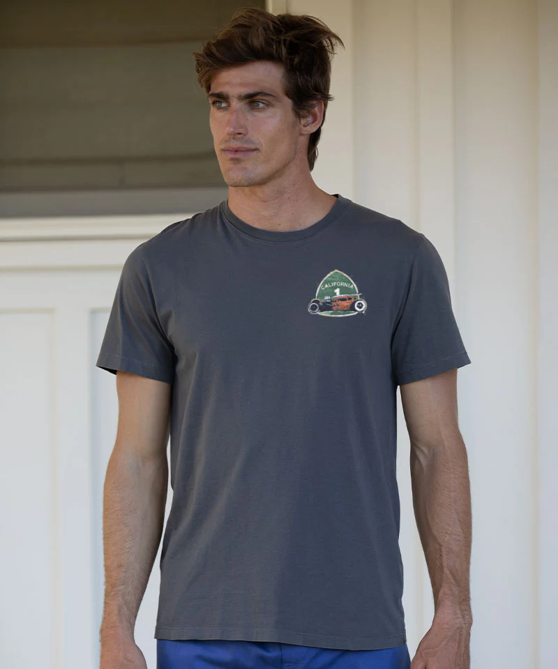 Surf Rat - Smoke Short Sleeve Pima T-Shirt - Image 3