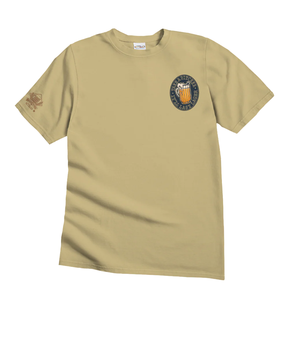 Take A Pitcher - Beer Dyed Short Sleeve Crewneck T-Shirt - Image 4