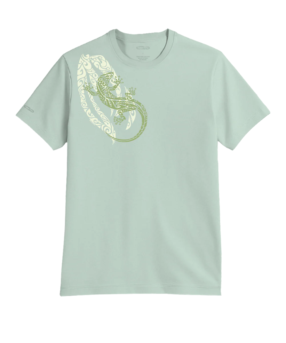 Tatau Gecko - Ice Mint Short Sleeve Pima T-Shirt
