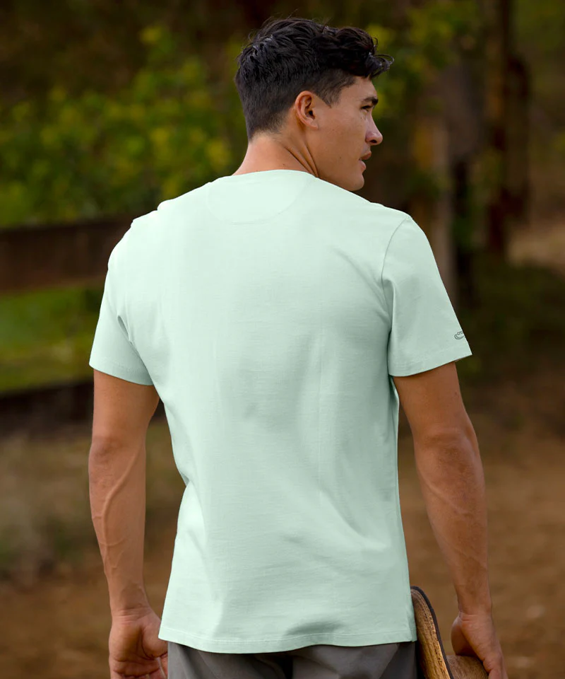 Tatau Gecko - Ice Mint Short Sleeve Pima T-Shirt - Image 3