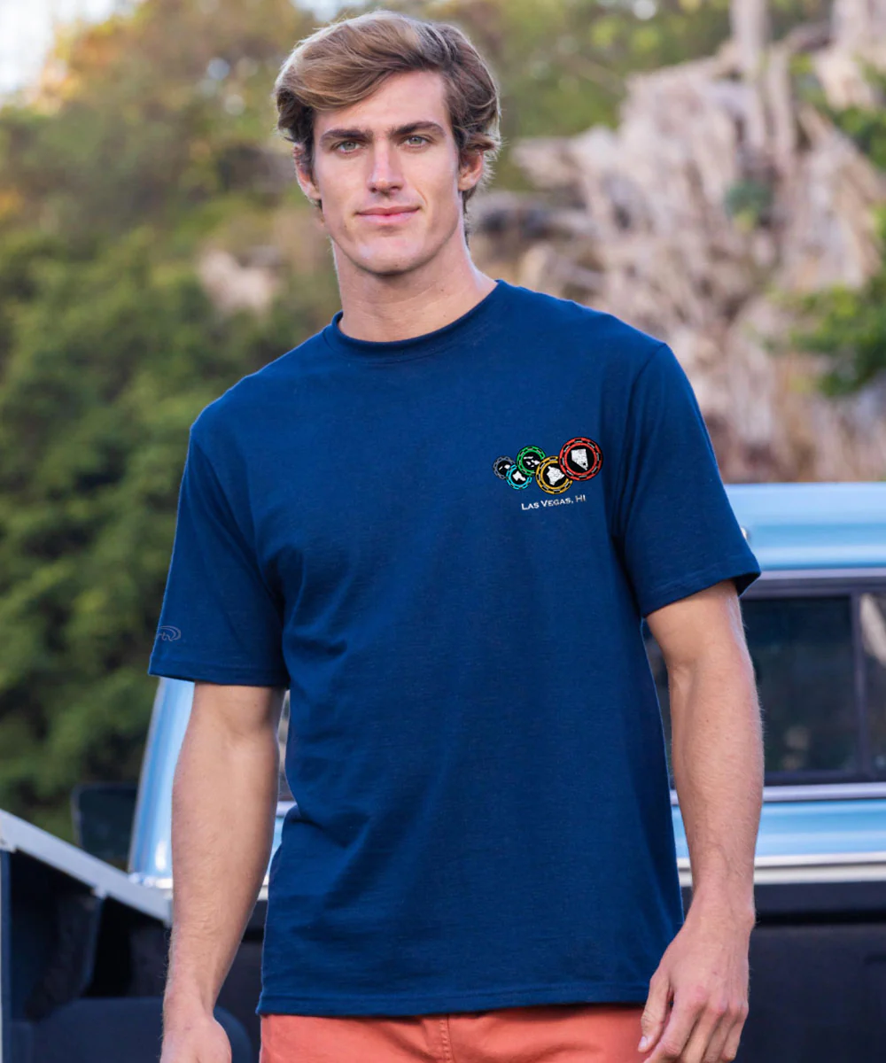 The Ninth Chip - Navy Short Sleeve Crewneck T-Shirt - Image 3