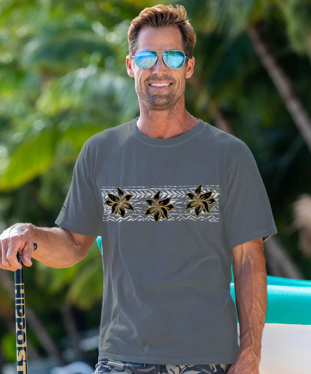 Tribal Aina Band - Crater Dyed® Short Sleeve Crewneck T-Shirt - Image 2