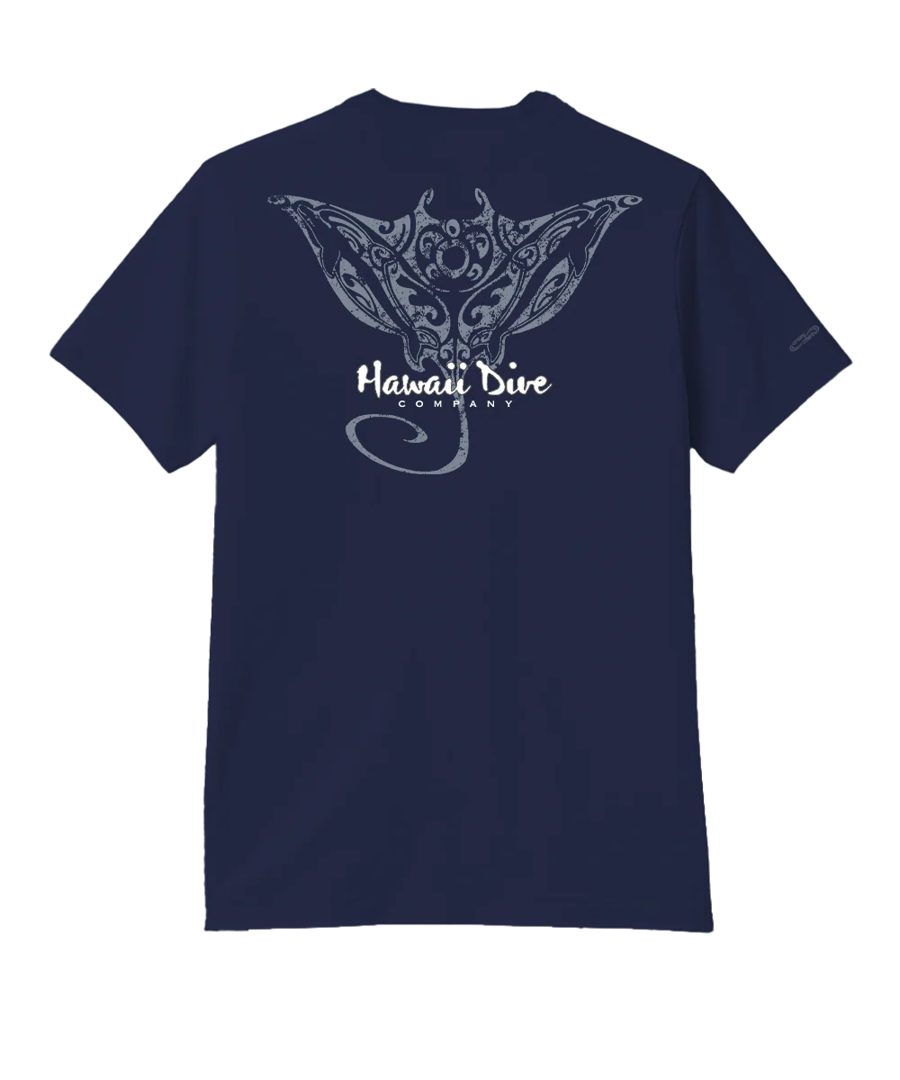 Tribal Dive - Indigo Short Sleeve Pima T-Shirt