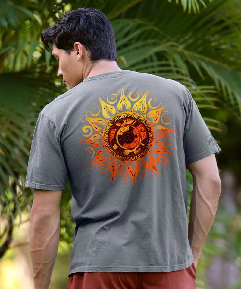 Tribal Sun - Crater Dyed® Short Sleeve Crewneck T-Shirt - Image 2