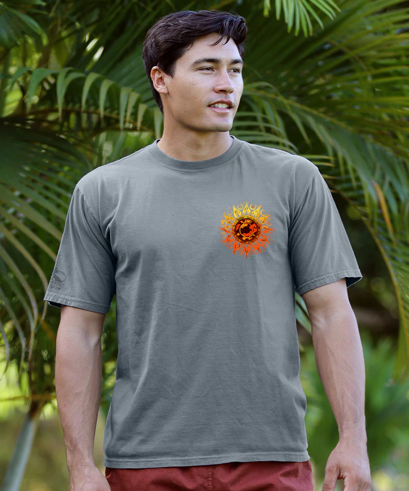 Tribal Sun - Crater Dyed® Short Sleeve Crewneck T-Shirt - Image 3