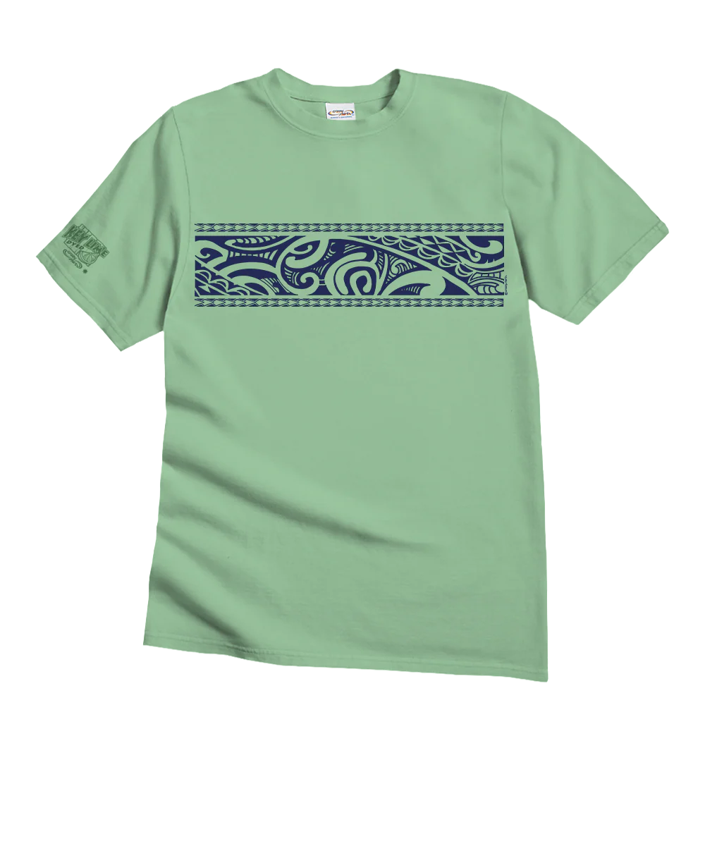 Tribal Tatoa Band - Key Lime Dyed Short Sleeve Crewneck T-Shirt